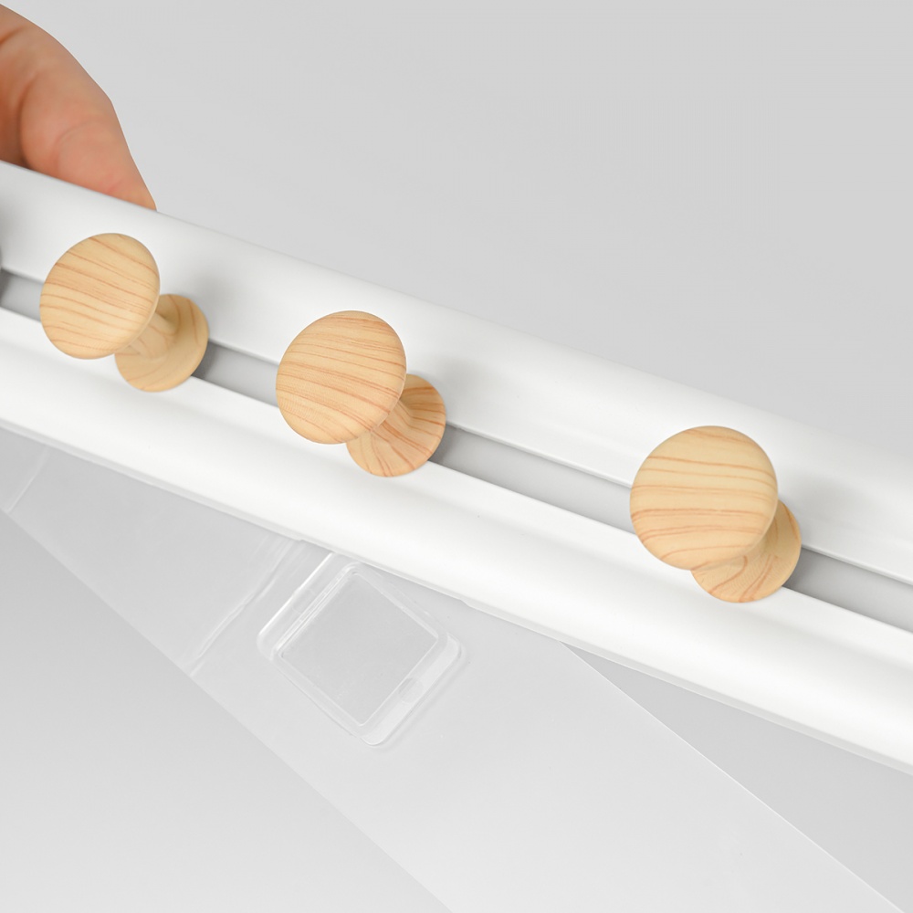 Вешалка с крючками MVM HP-01/6 White/Wood