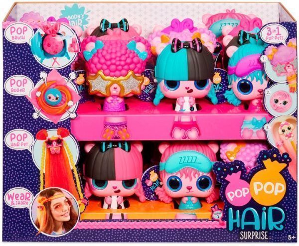 Игровой набор POP POP HAIR SURPRISE Модная Прическа с аксессуарами
