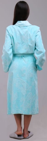 Халат велюровый Cawo Queen р. 40 ментоловый 