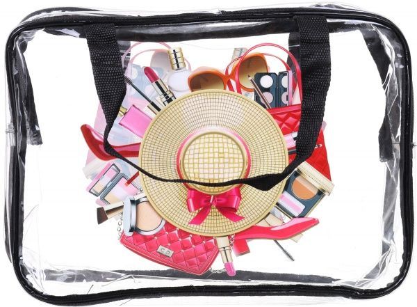 Косметичка Hat 32х22х10 см прозорий 