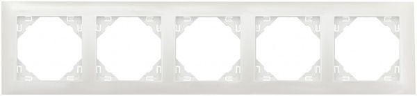 Рамка пятиместная Efapel LOGUS универсальная белый 90950 TGE