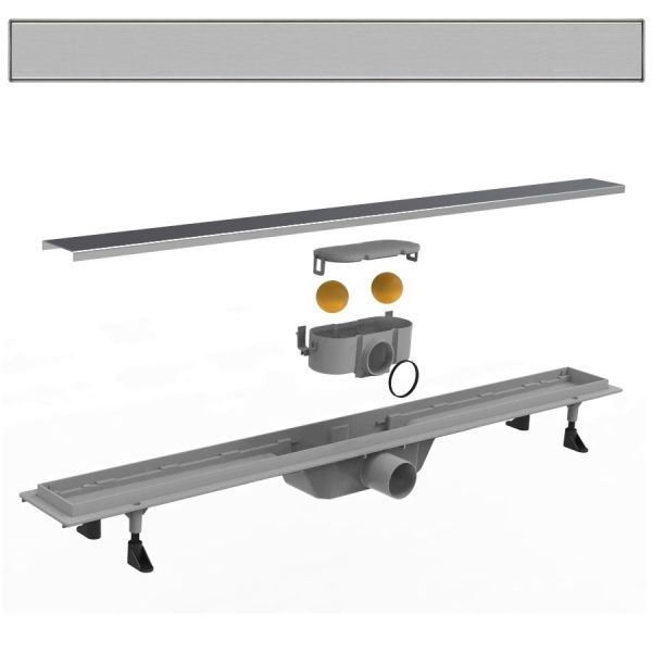 Душевой канал Imprese d44600C с цельной решёткой 60 см