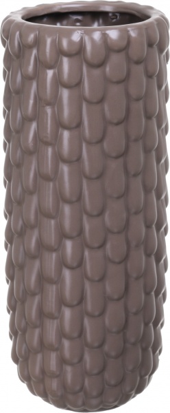 Ваза керамічна сіра Falled 13х30,5 см