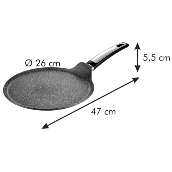 Сковорода для блинов i-PREMIUM Stone 26 cм 602454 Tescoma