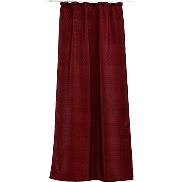 Штора Underprice Jacquard wave бордовая 150х275 см