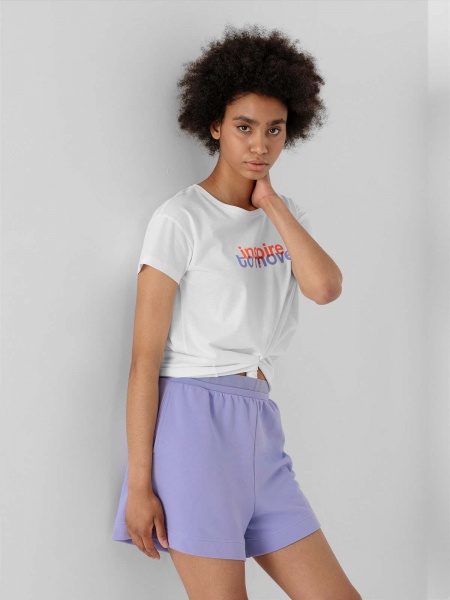 Футболка 4F D4Z21-TSD250-10S р.S білий