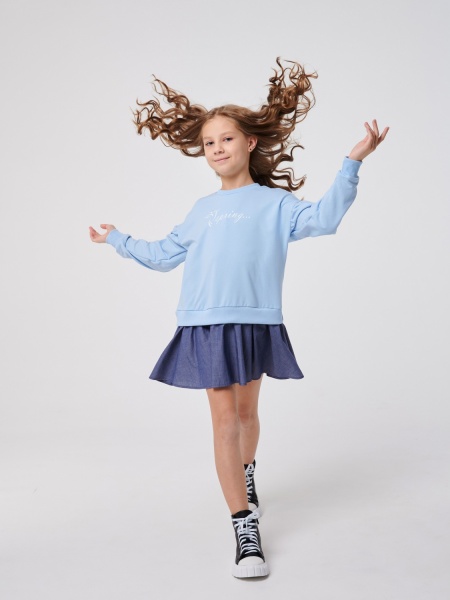 Платье Smil 120341 р.122 голубой 