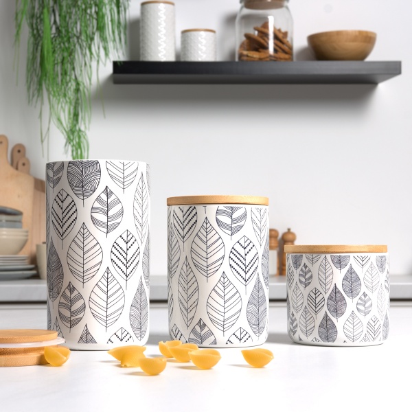 Ємність для зберігання 1,1 л KP-15 L White/Wood MVM