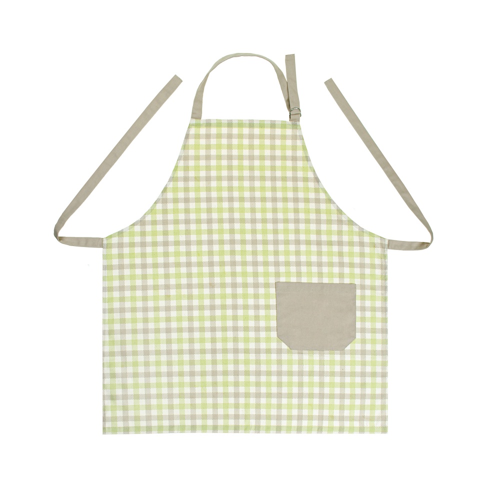 Фартук кухонный Клеточка оливково-бежевый Homeline