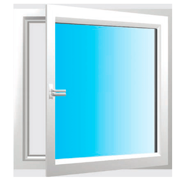 Вікно одностулкове поворотно-відкидне ALМplast 500х500 мм
