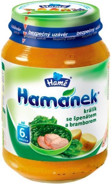 Пюре Hame Кролик зі шпинатом і картоплею 190 г 8595139752668 