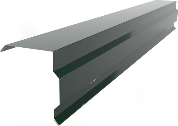 Планка торцевая глянцевая PSM RAL 6005 зелёная 2м