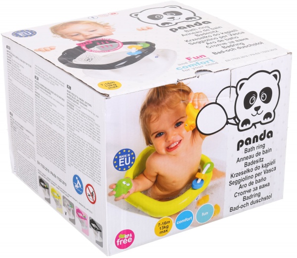 Подставка Maltex в ванну с присосками Панда белое