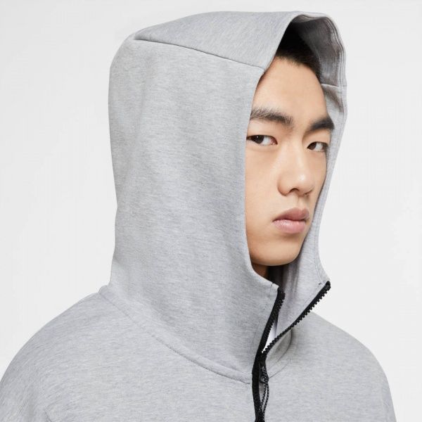 Джемпер Nike M NSW TCH FLC HOODIE FZ WR CU4489-063 р. M сірий меланж