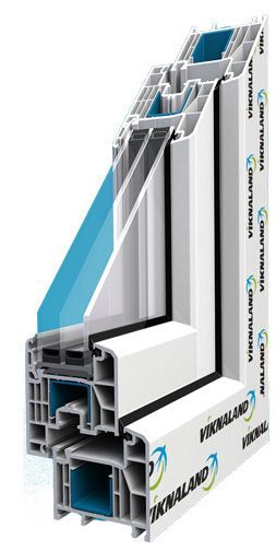 Окно поворотно-откидное VIKNALAND В 70 800x1000 мм правое (К) 