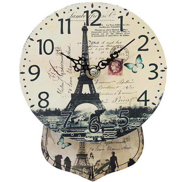 Часы настенные с маятником Башня 14 см