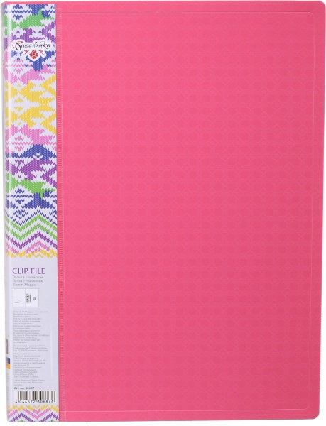Папка пластиковая с прижимом Вышиванка O30687 Optima