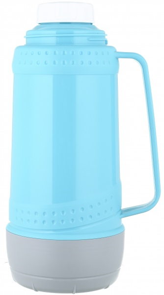 Термос Mercury со стеклянной колбой голубой 1800 мл Flamberg Smart Kitchen
