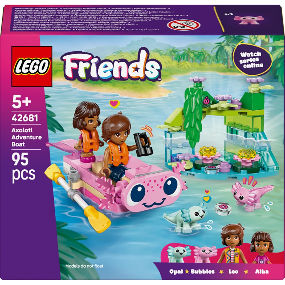 Конструктор LEGO Friends Приключенческая лодка «Аксолотль» 42681