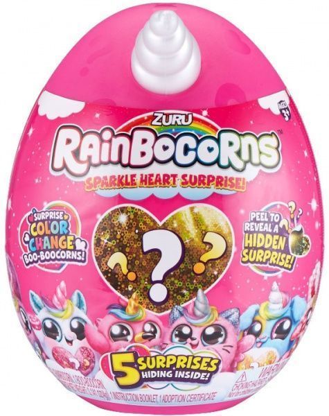 Іграшка-сюрприз Zuru в яйці Rainbocorn-D серія Sparkle Heart Surprise 17,6 см 9204D