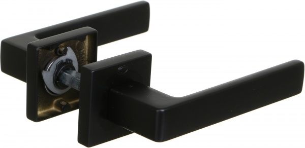 Ручка на розетці Convex 1605 чорний матовий