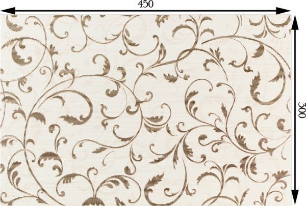 Плитка Opoczno Зебрано орнамент крем декор 30x45 