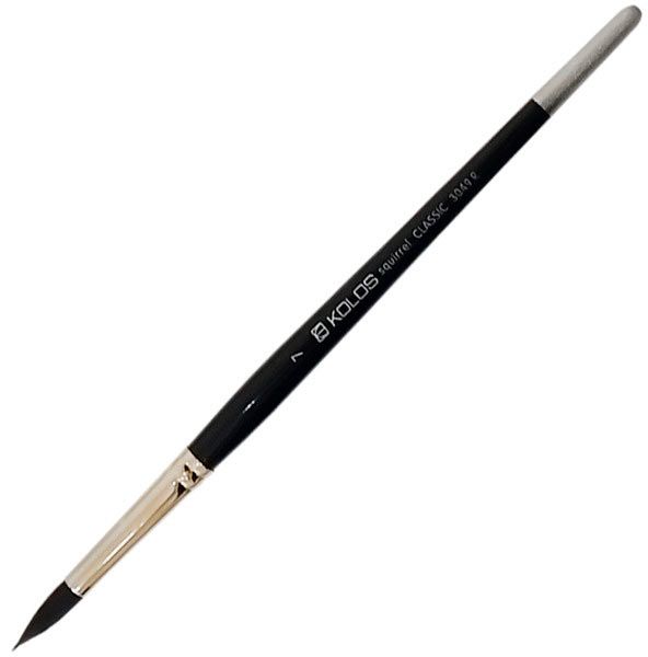 Кисточка Classic 3049R белка круглая №7 Kolos 