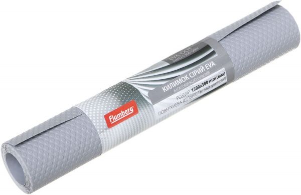 Коврик для кухонных ящиков серый 150x30 см G35D-S Flamberg