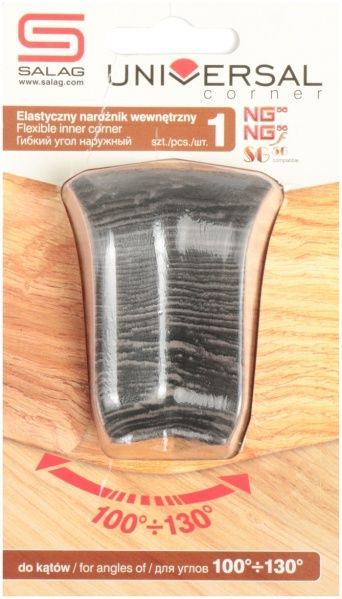 Кут внутрішній універсальний Salag NG 86 дуб горілий