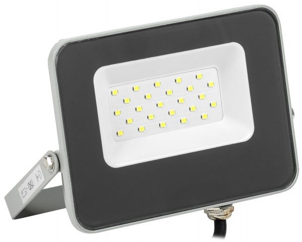 Прожектор IEK СДО 07-20 6500 K LED 20 Вт IP65 серый 