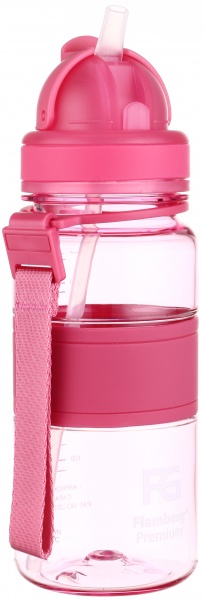 Пляшка для води Childhood new 350 мл рожева Flamberg Premium