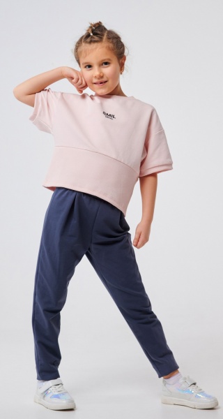 Штаны для девочек Smil 115516 р.140 графитовый 