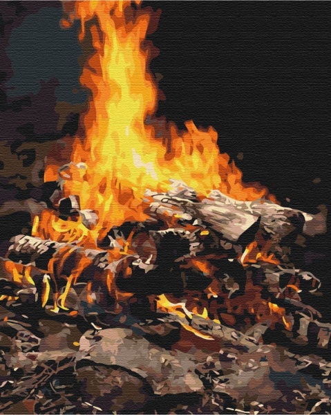 Картина за номерами Багаття PBS21741 40х50 см Brushme 