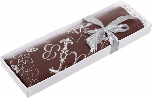 Серветка Великодня святкова з вишивкою та мереживом 38x38 см в асортименті 