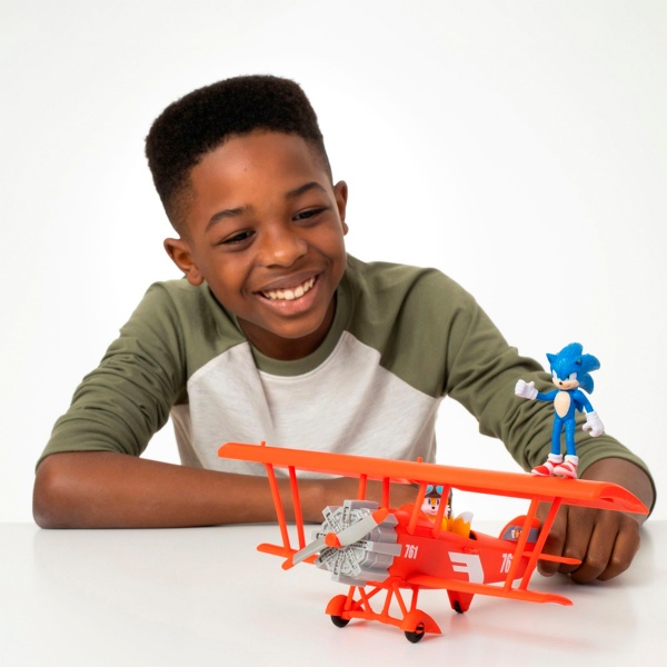 Игровой набор Sonic the Hedgehog 2 с фигурками 2 Соник и Тэйлз на биплане 412674 