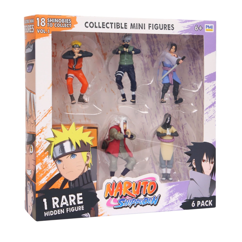 Игрушечный набор NARUTO Делюкс из 6 коллекционных фигурок (одна фигурка-сюрприз) NSH2060