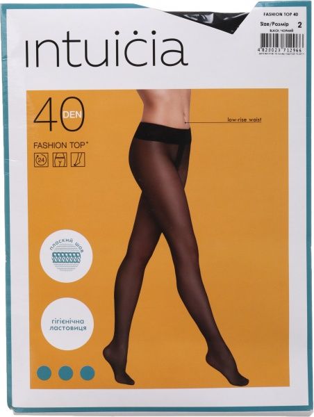 Колготки женские Интуиция Fashion top 40 den р. 2 черный 