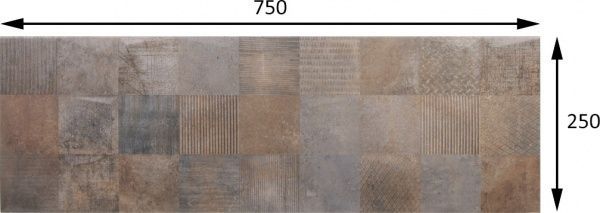 Плитка STN CERAMICA Jasper Pi Dark Mt 25x70 