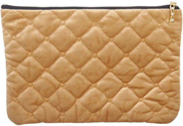 Косметичка La Nuit Велюр Rosalie 19x28 см жовтий 