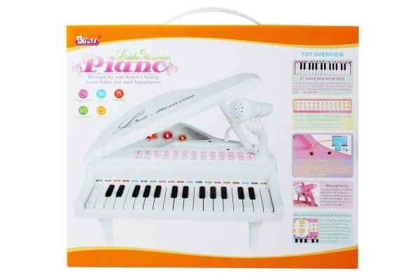 Електронне піаніно Baoli з мікрофоном 31 клавіша (рожевий) BAO-1504C-P