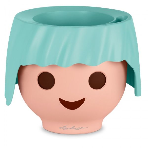 Кашпо пластиковое Lechuza OJO для детей круглый 0,25л бирюзовый 