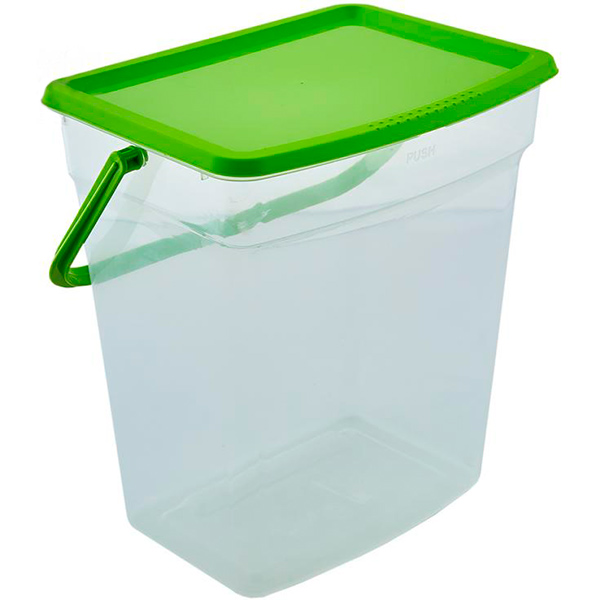 Контейнер із кришкою Алеана для зберігання порошку 6 л оливковий 122095 