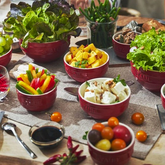 Набір мисок керамічних Collection Ceramique 4 предмети вишневий 40508-146-0 Staub