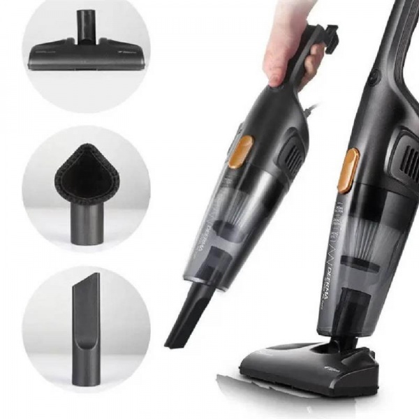 Пилосос циклонний Deerma DX115C Corded Hand Stick Vacuum Cleaner black 