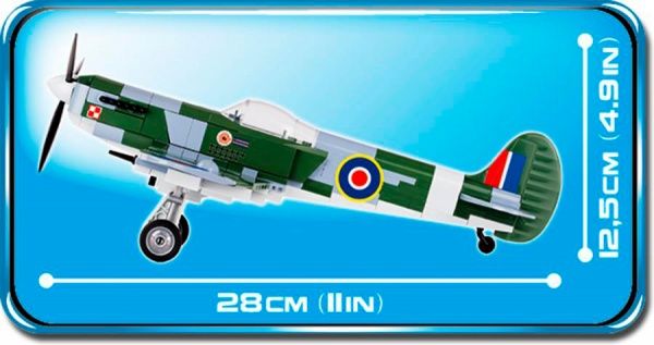 Конструктор Cobi Вторая Мировая Война Самолет Спитфайр COBI-5512