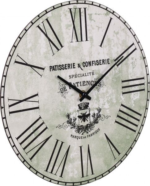 Часы Fly 30 см зеленые