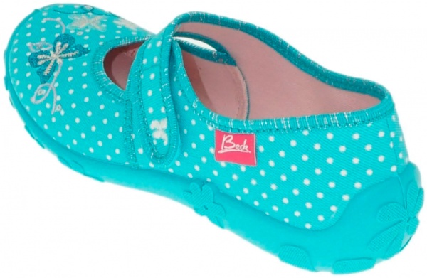 Тапочки для девочек Beck Magic р.30 бирюзовый 215256G30AB 