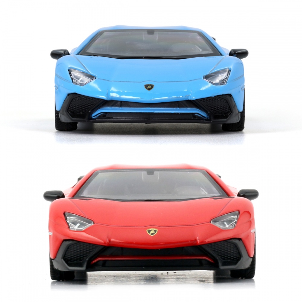Автомодель TechnoDrive 1:43 Lamborghini Aventador red/blue 250947U