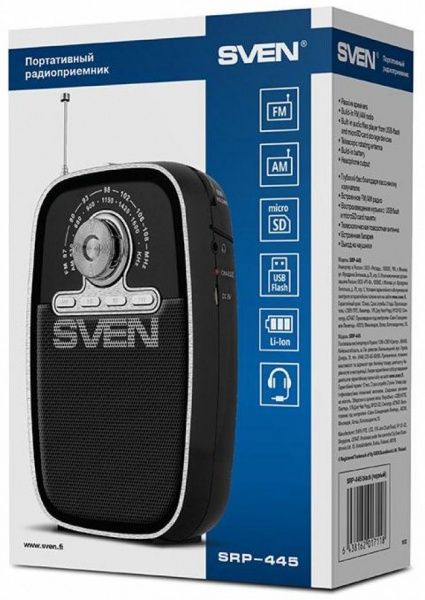 Портативна колонка Sven SRP-445, black (SVEN)