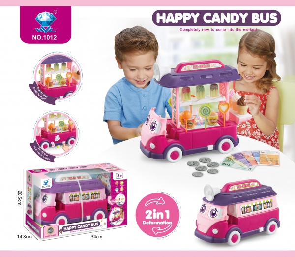Игровой набор HYL Автобус с мороженым 18 аксессуаров MX0388883